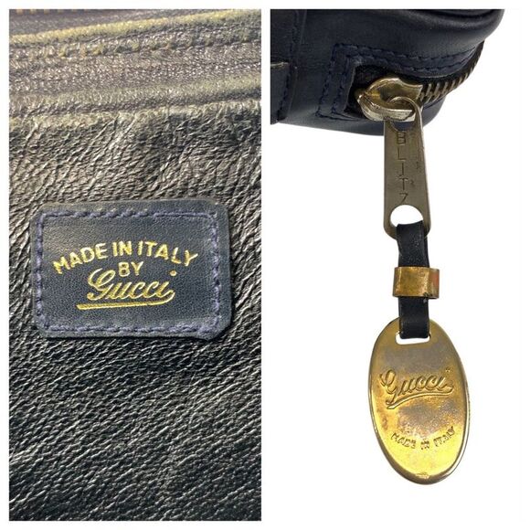 Gucci GG Supreme Canvas/Leather Sheline Clutch Bag 502419 - Picture 4 of 6